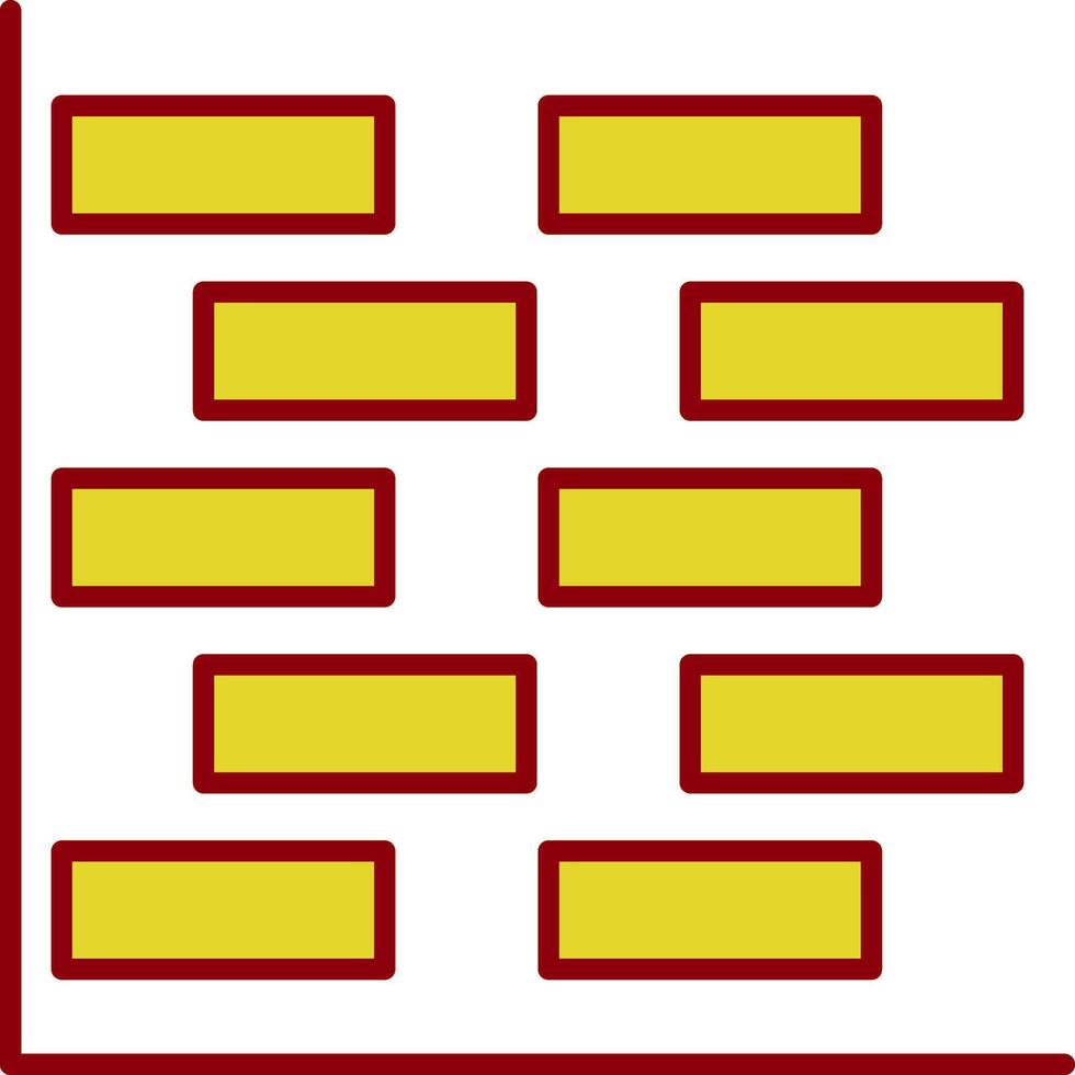 gantt grafico linea cerchio icona vettore