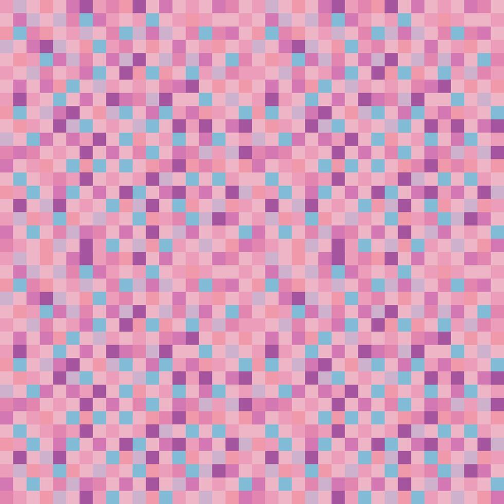 pixel sfondo nel Pinky colori. senza soluzione di continuità modello, pixelizzazione, colorato pixel puntini mosaico sfondo, sfondo vettore