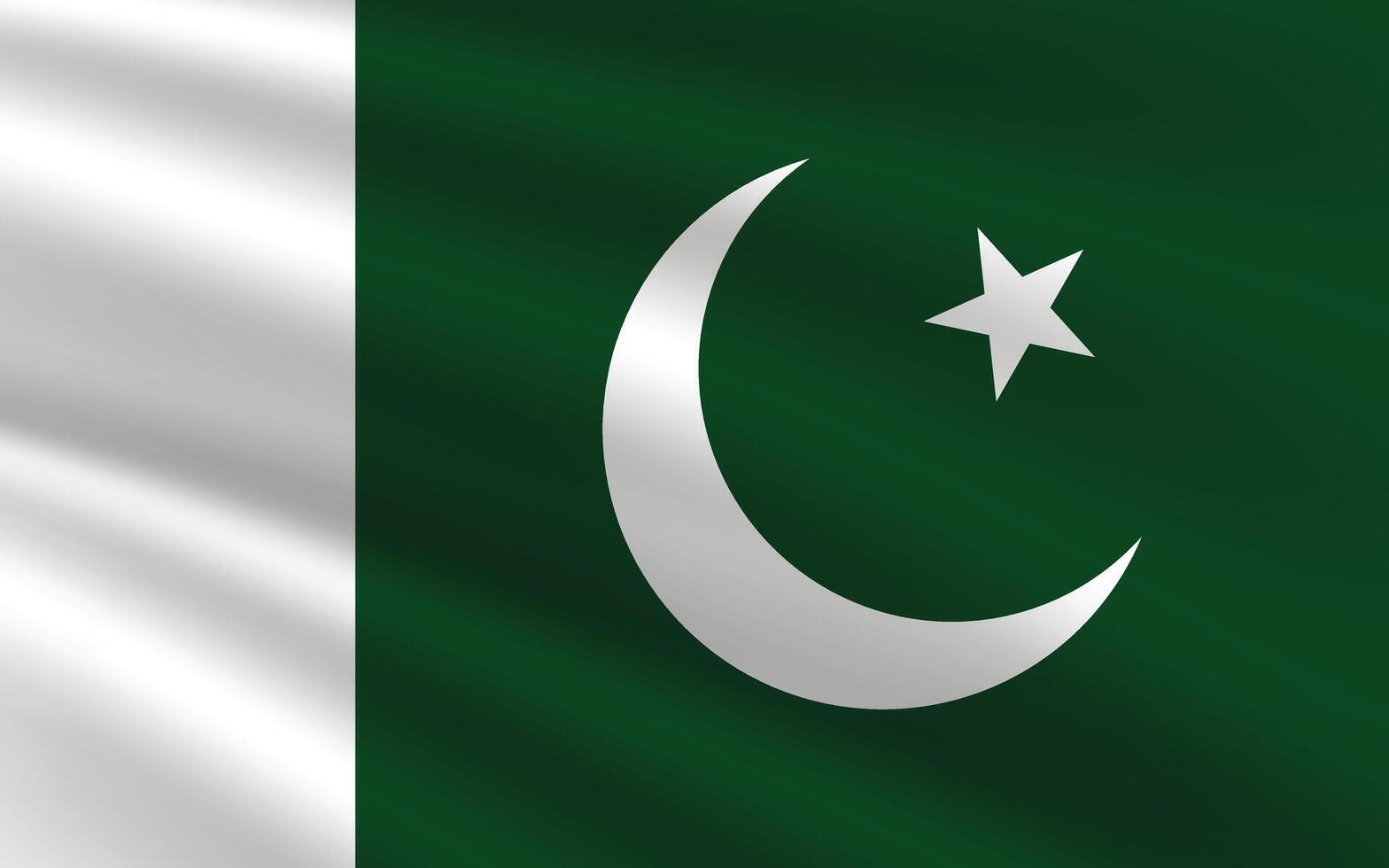 Pakistan bandiera illustrazione. Pakistan nazionale bandiera. agitando Pakistan flag.pakistan bandiera illustrazione. Pakistan nazionale bandiera. agitando Pakistan bandiera. vettore