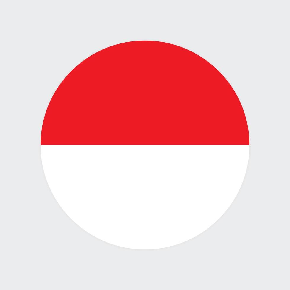 Indonesia nazionale bandiera illustrazione. Indonesia il giro bandiera. vettore