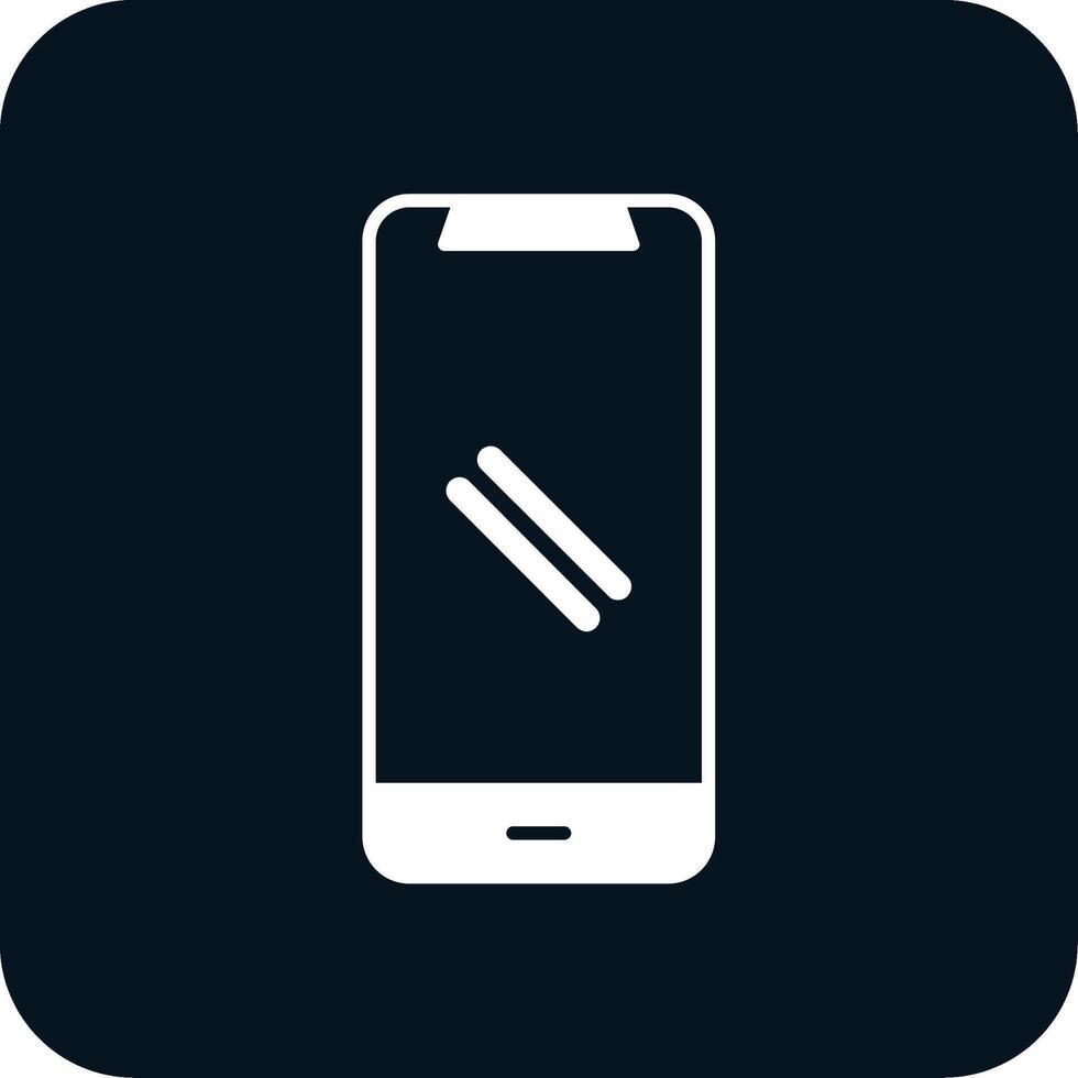 icona del glifo dello smartphone a due colori vettore