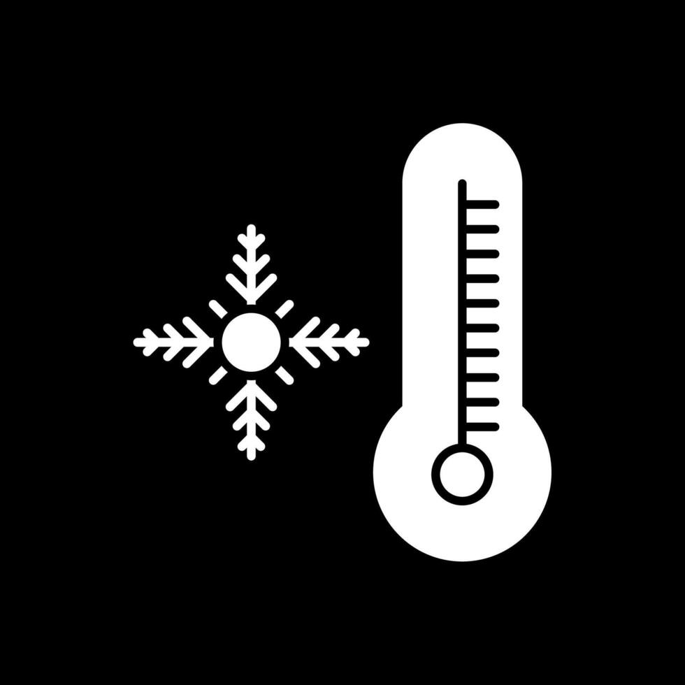 fiocco di neve glifo rovesciato icona vettore