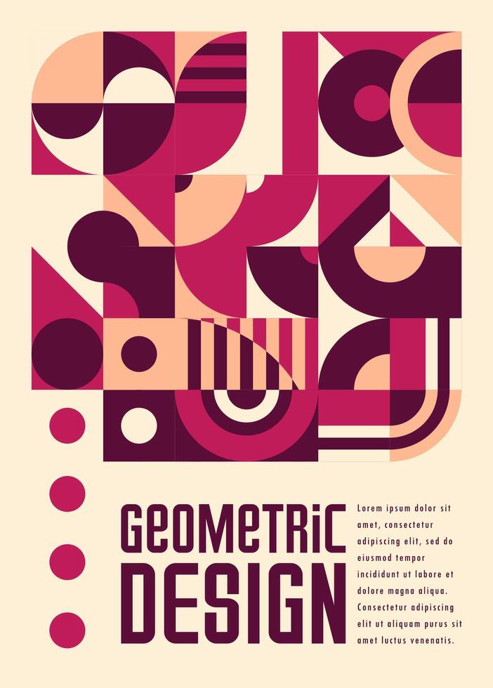 viola moderno astratto geometrico modello manifesto vettore