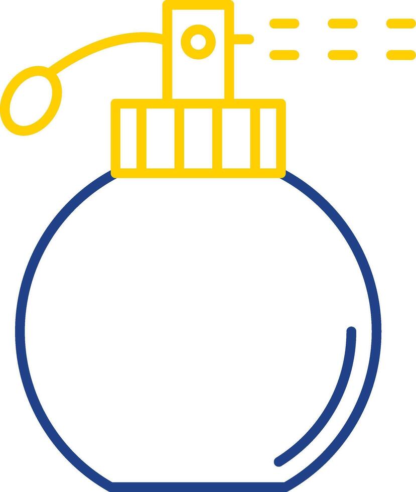 fragranza linea Due colore icona vettore
