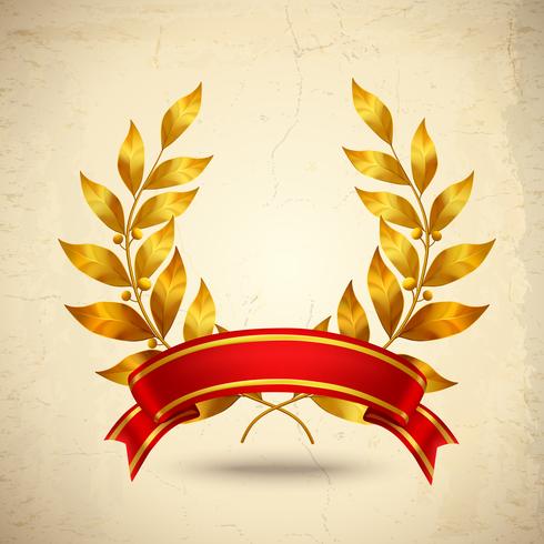 Laurel Wreath Realistico vettore