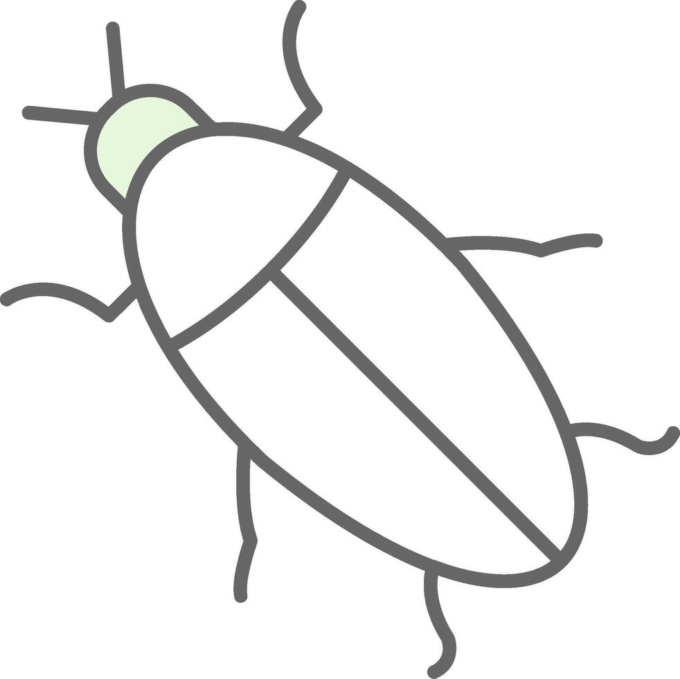 scarafaggio fillay icona vettore