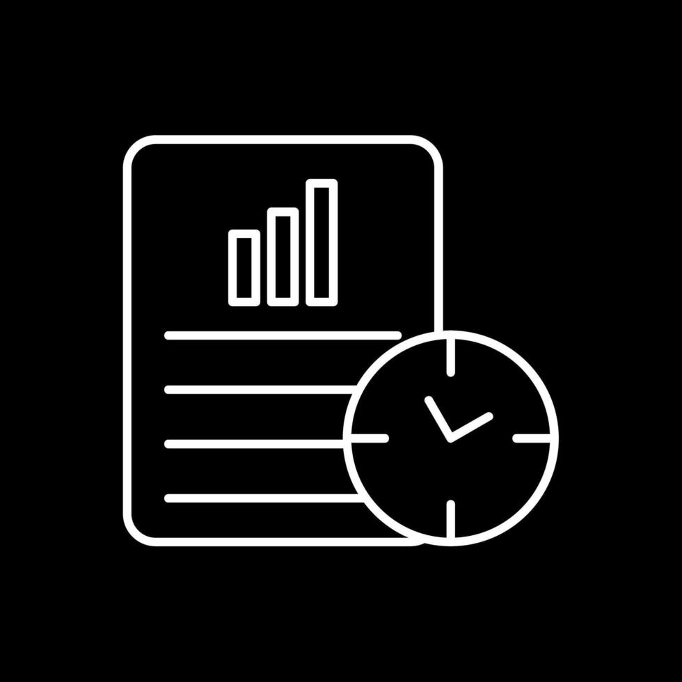 produttività linea rovesciato icona vettore