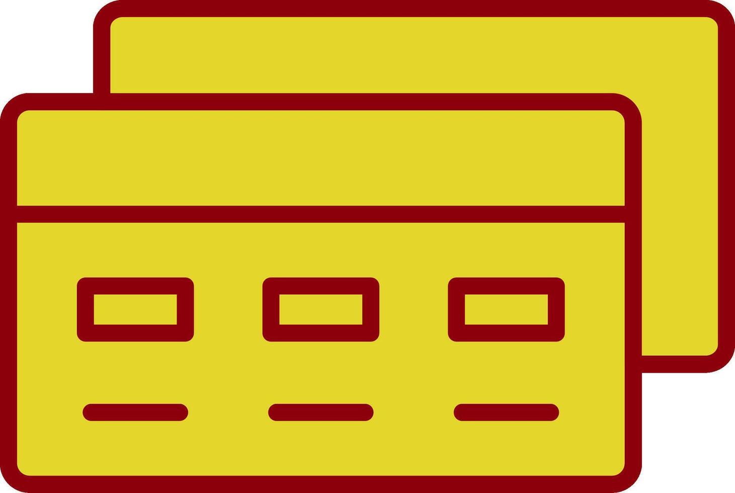 icona a due colori della linea del metodo di pagamento vettore