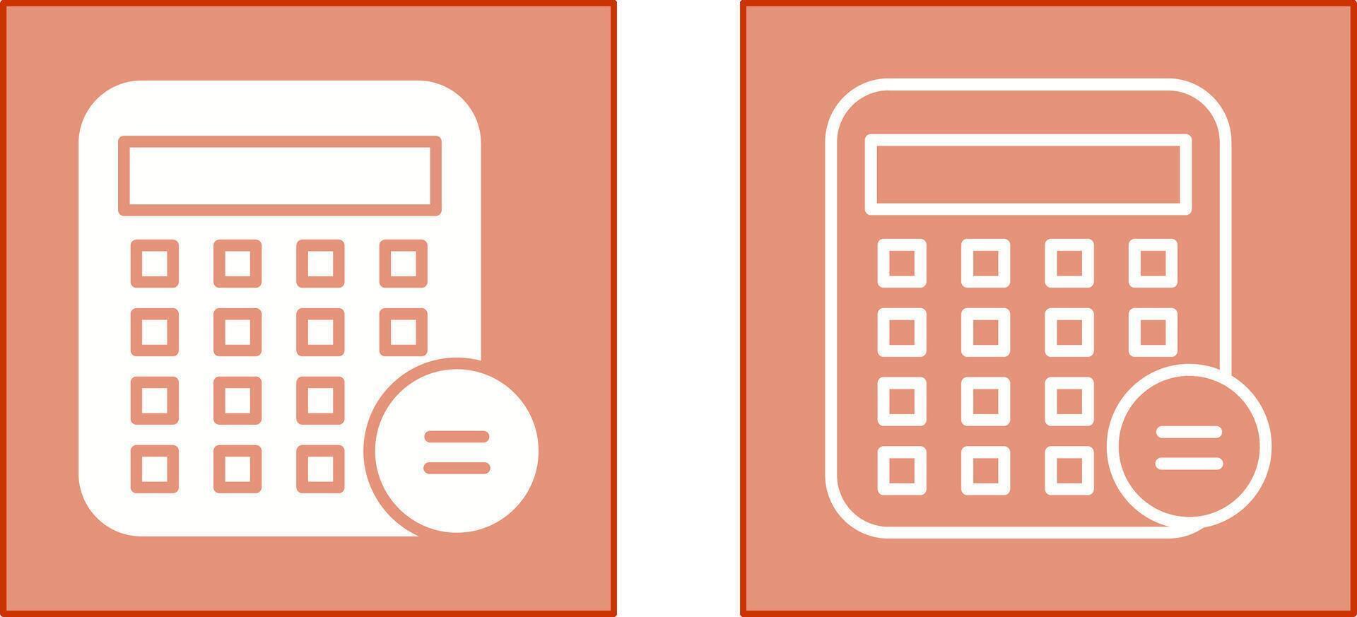 attività commerciale calcolatrice icona vettore