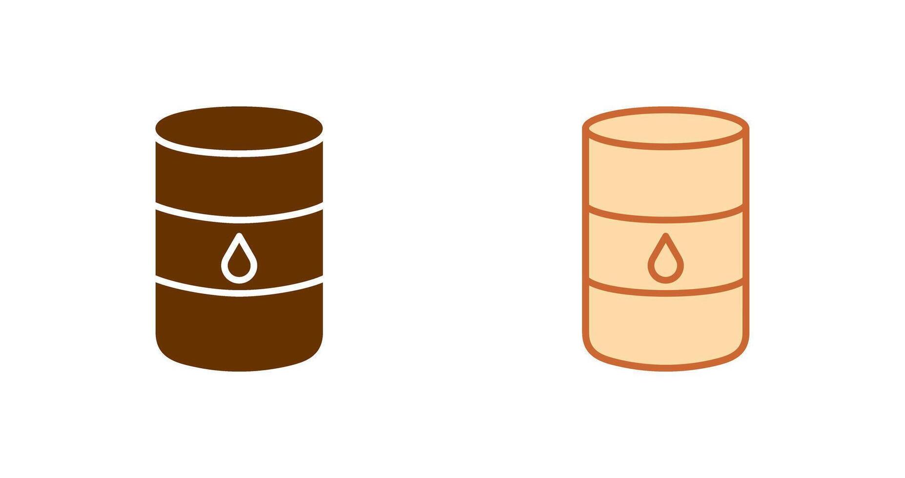 icona del barile di petrolio vettore