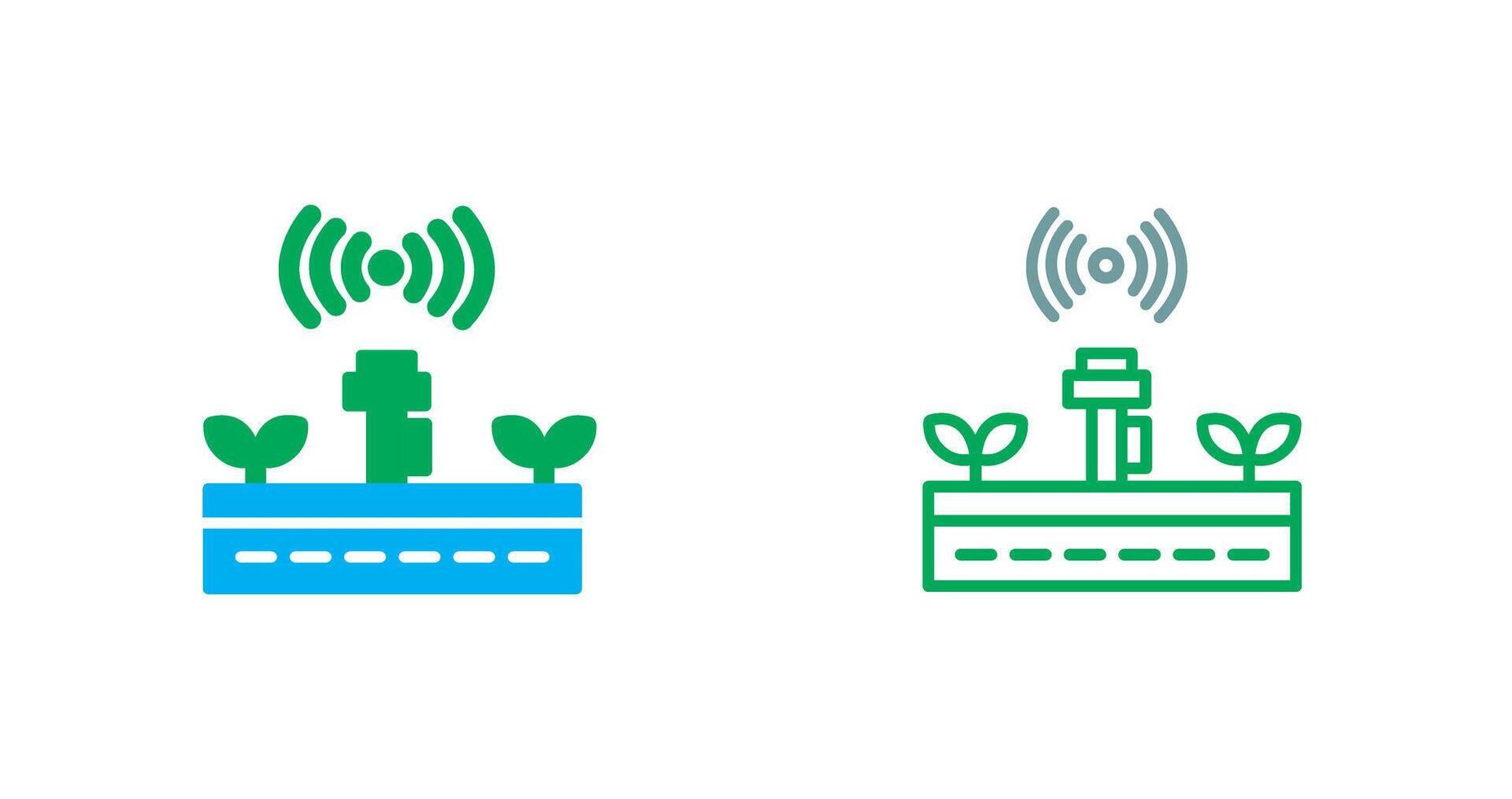 inteligente azienda agricola icona vettore