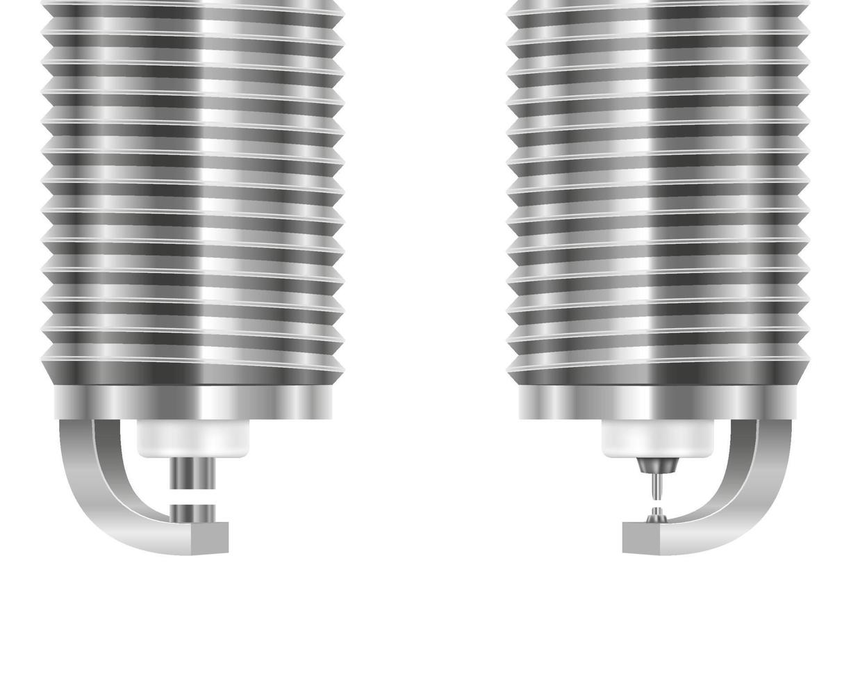 illustrazione vettoriale di candela automobilistica isolato su sfondo