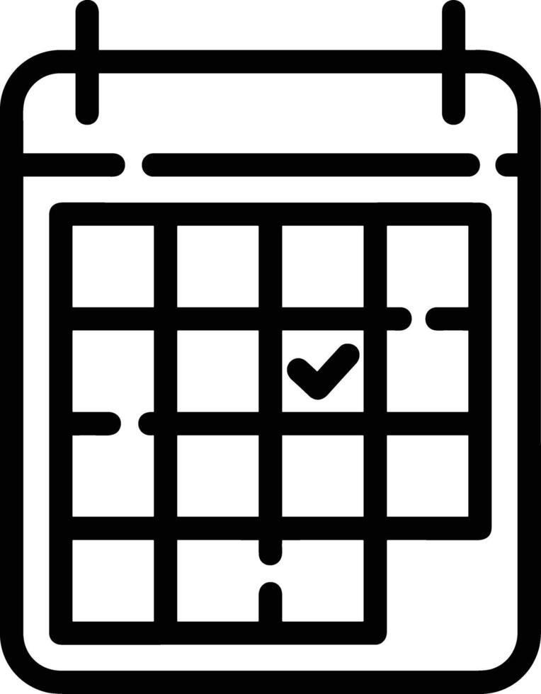 calendario icona simbolo Immagine vettore