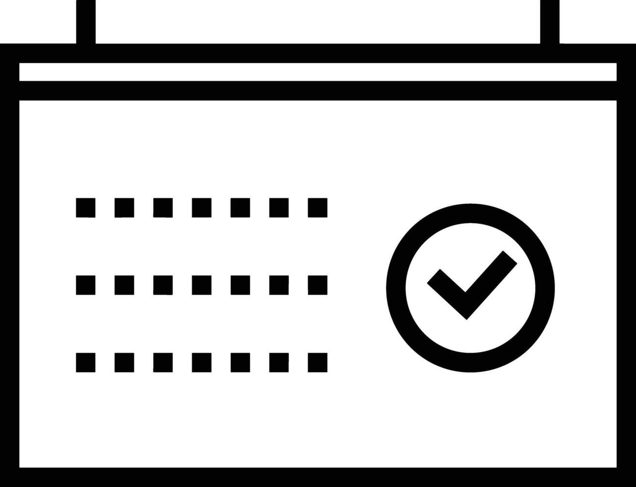 calendario icona simbolo Immagine vettore