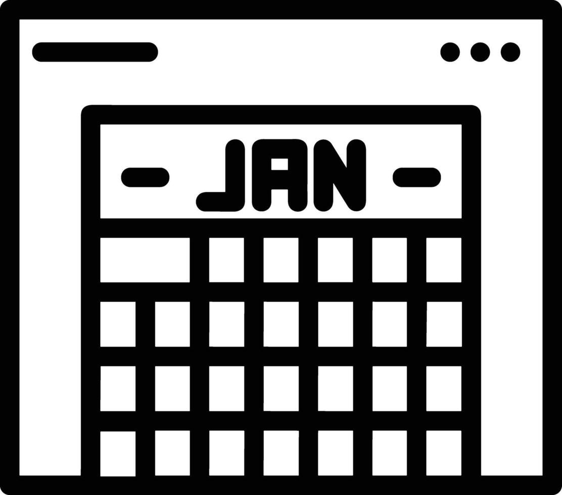 calendario icona simbolo Immagine vettore