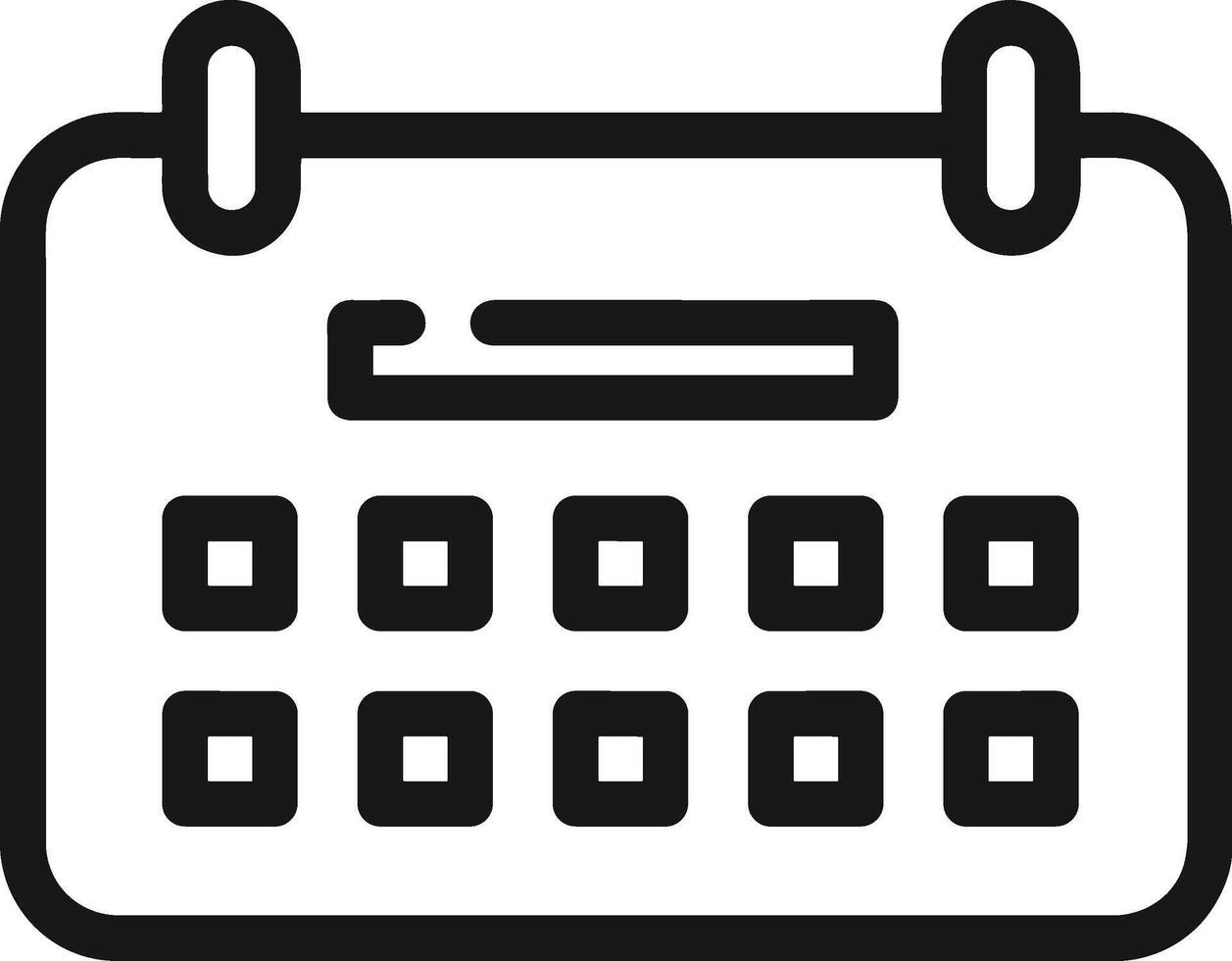 calendario icona simbolo Immagine vettore