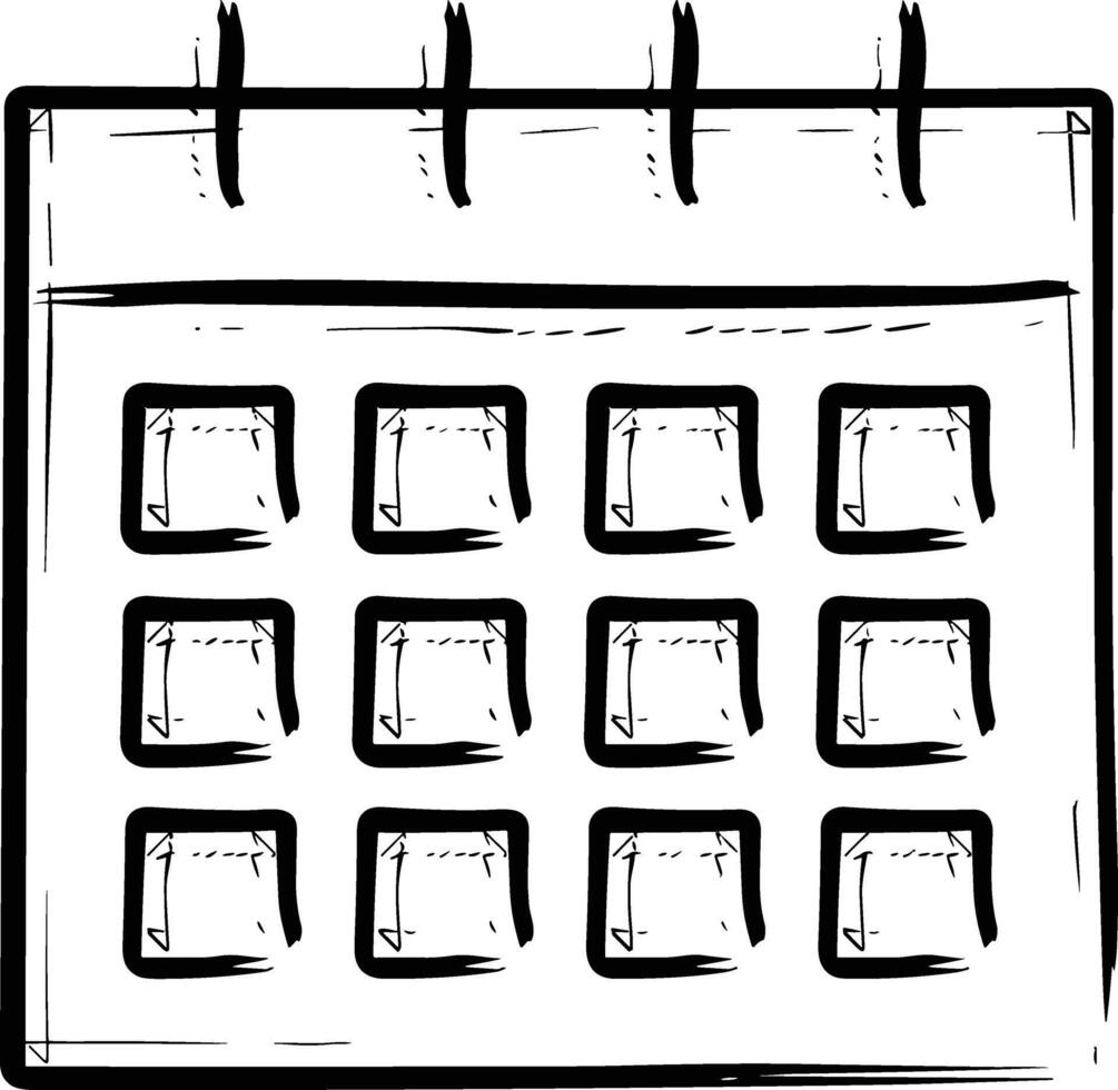 calendario icona simbolo Immagine vettore