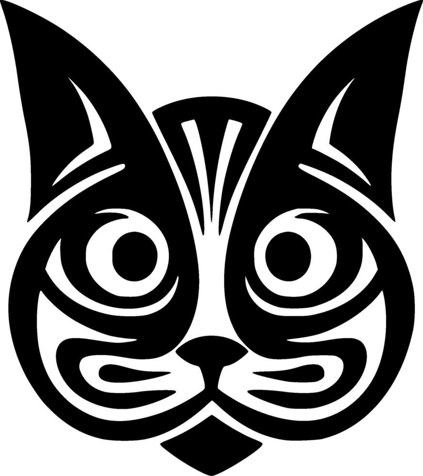 gatto, nero e bianca illustrazione vettore