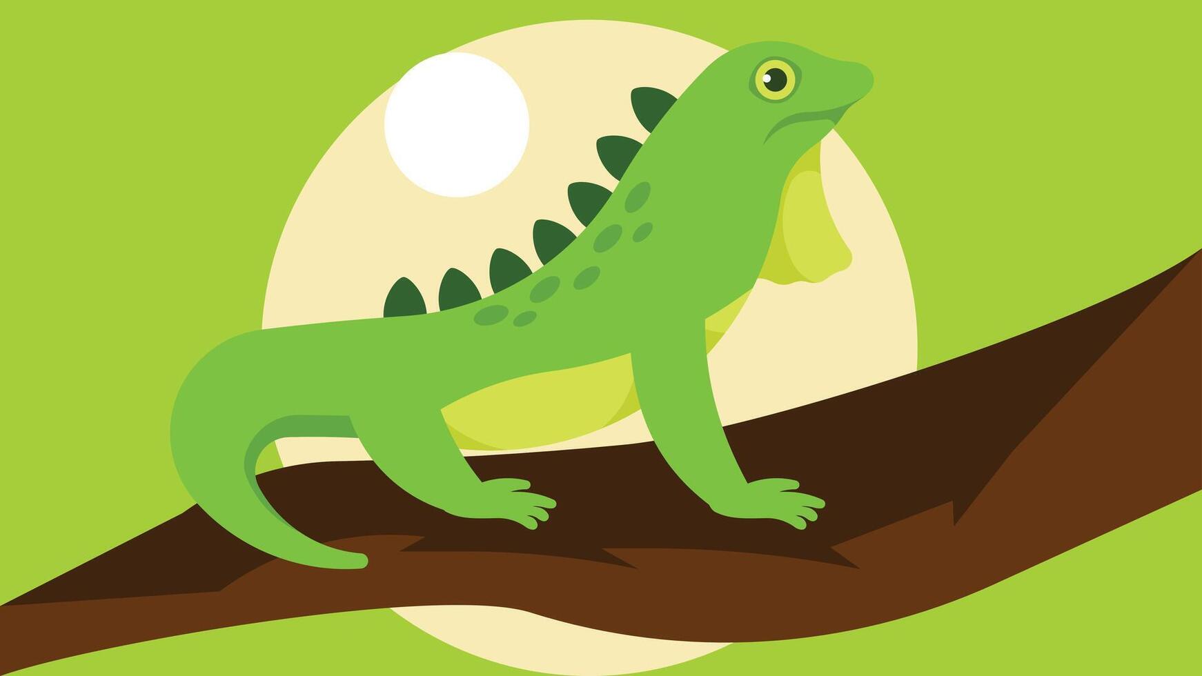 iguana animale cartone animato personaggio illustrazione vettore