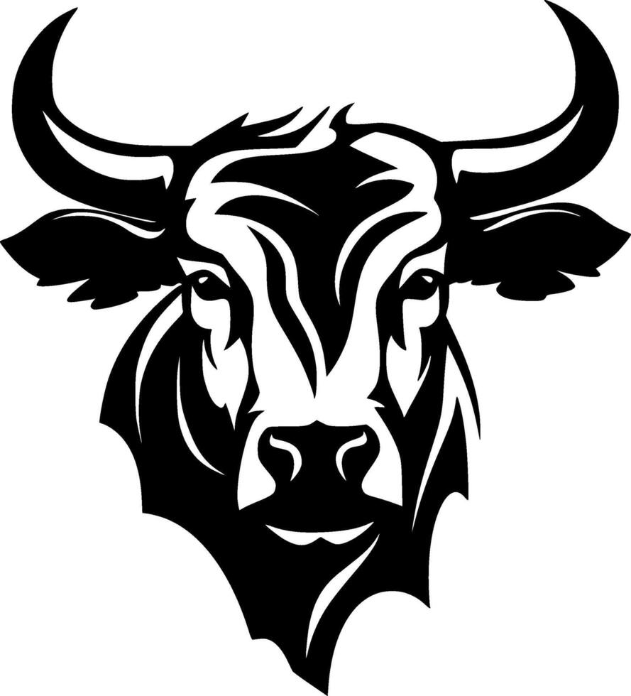 Toro - minimalista e piatto logo - illustrazione vettore