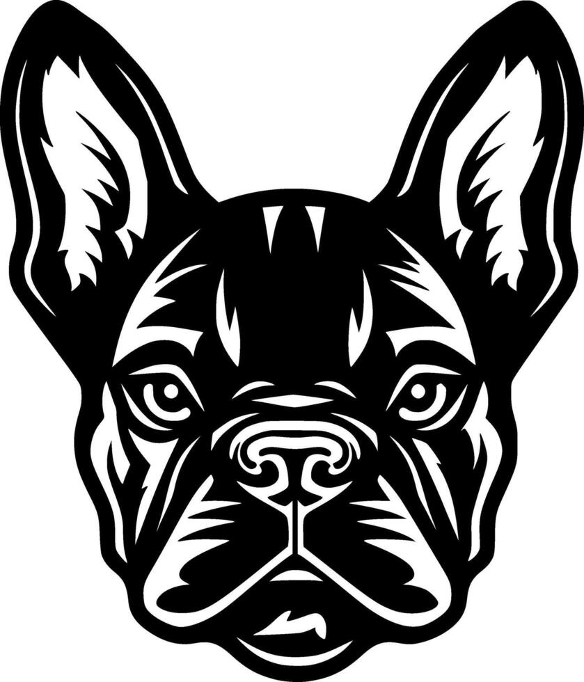francese bulldog - minimalista e piatto logo - illustrazione vettore