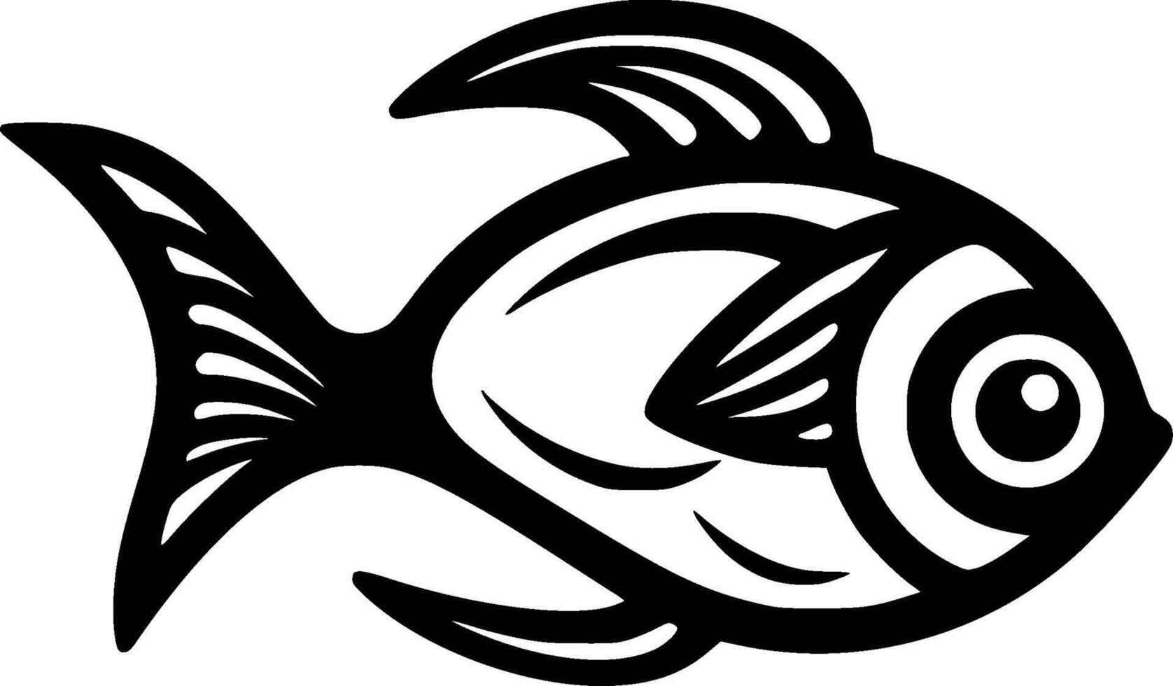 pesce - alto qualità logo - illustrazione ideale per maglietta grafico vettore