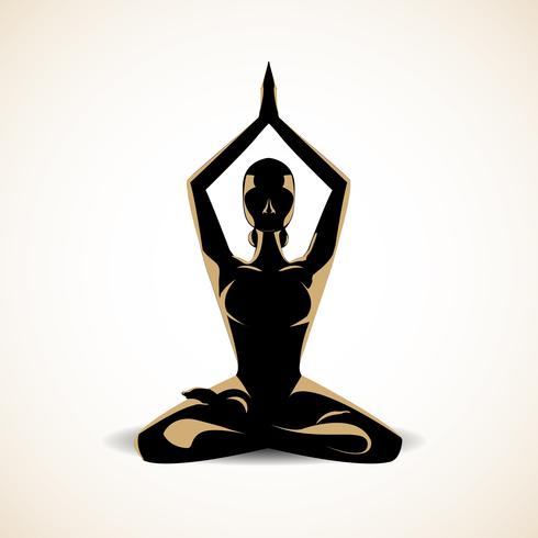 meditazione yoga vettore