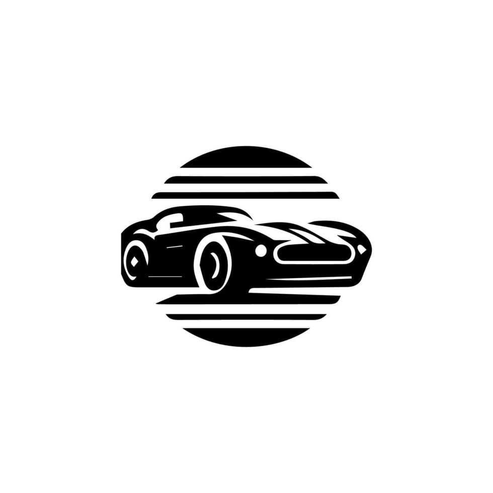 gli sport auto logo icona. il motore veicolo silhouette emblemi. auto box auto concessionaria marca identità design elementi. illustrazioni. vettore