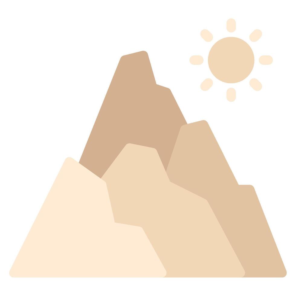 montagna icona illustrazione, per ragnatela, app, infografica, eccetera vettore