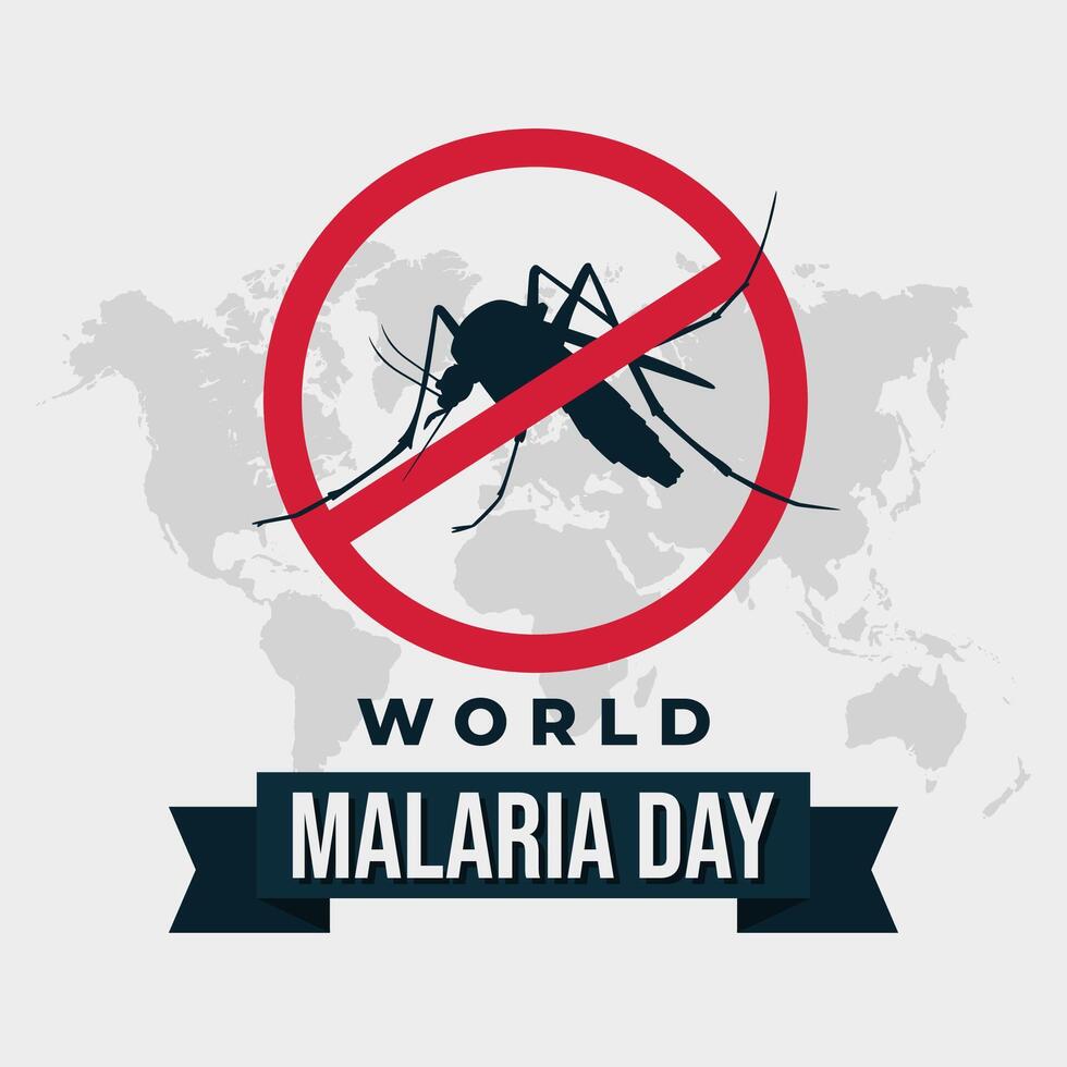 mondo malaria giorno illustrazione sfondo. eps 10 vettore