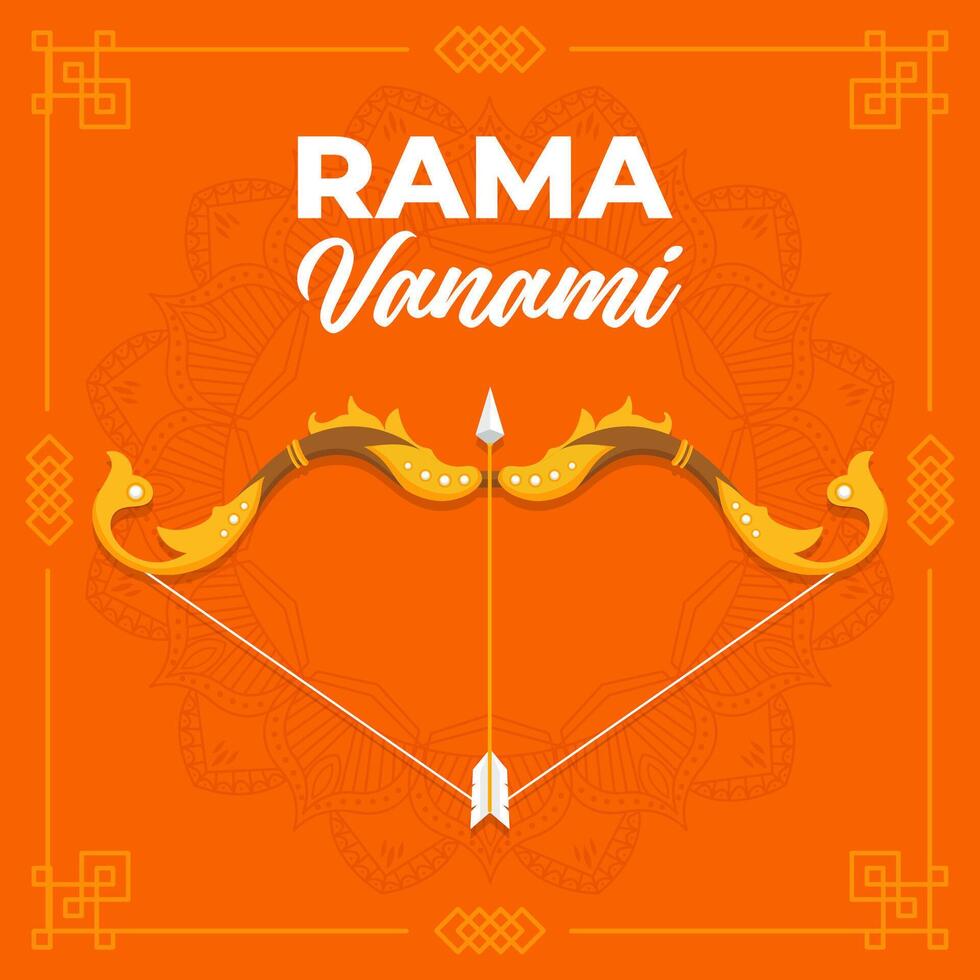 rama navami illustrazione sfondo. eps 10 vettore