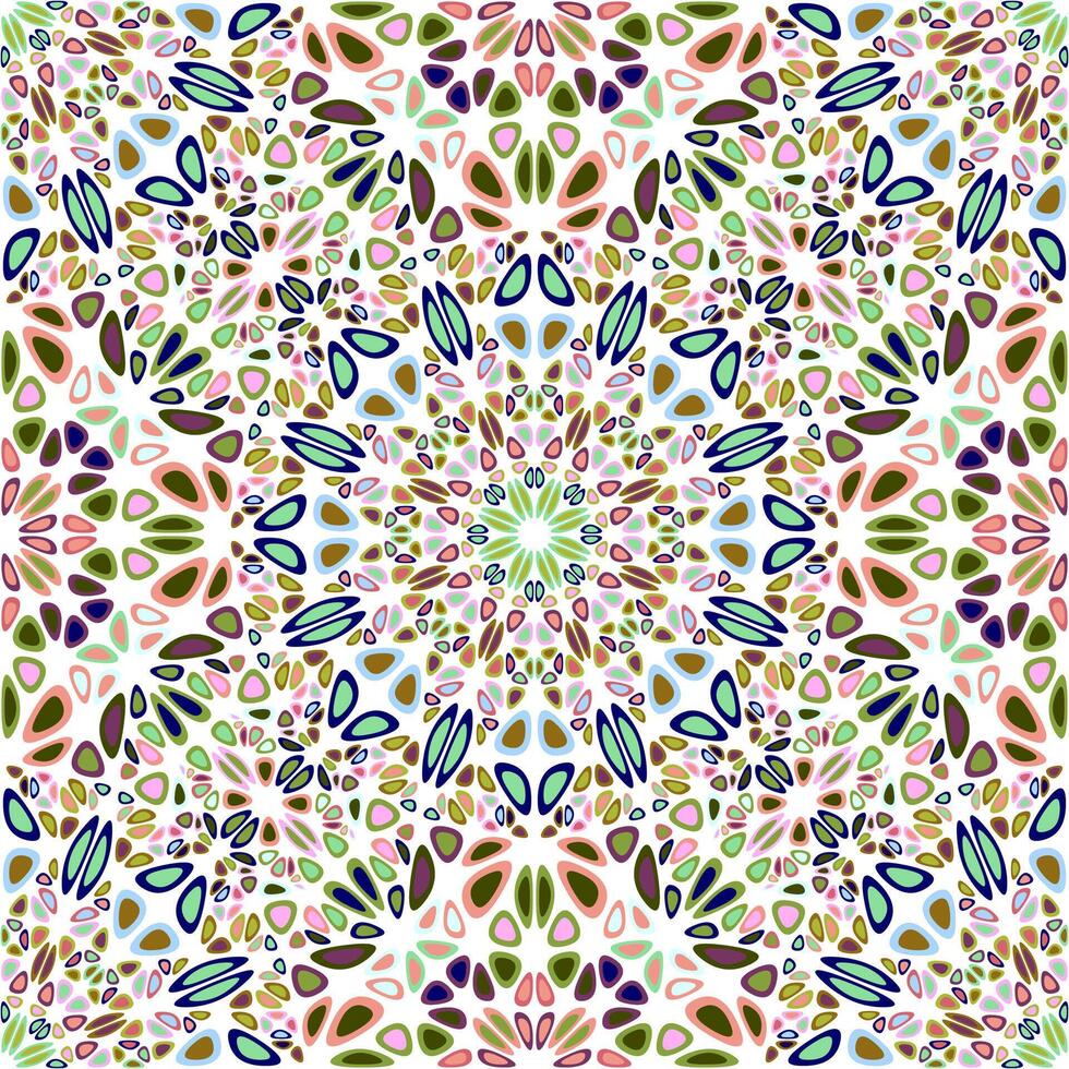 geometrico astratto floreale mandala giardino modello sfondo arte vettore