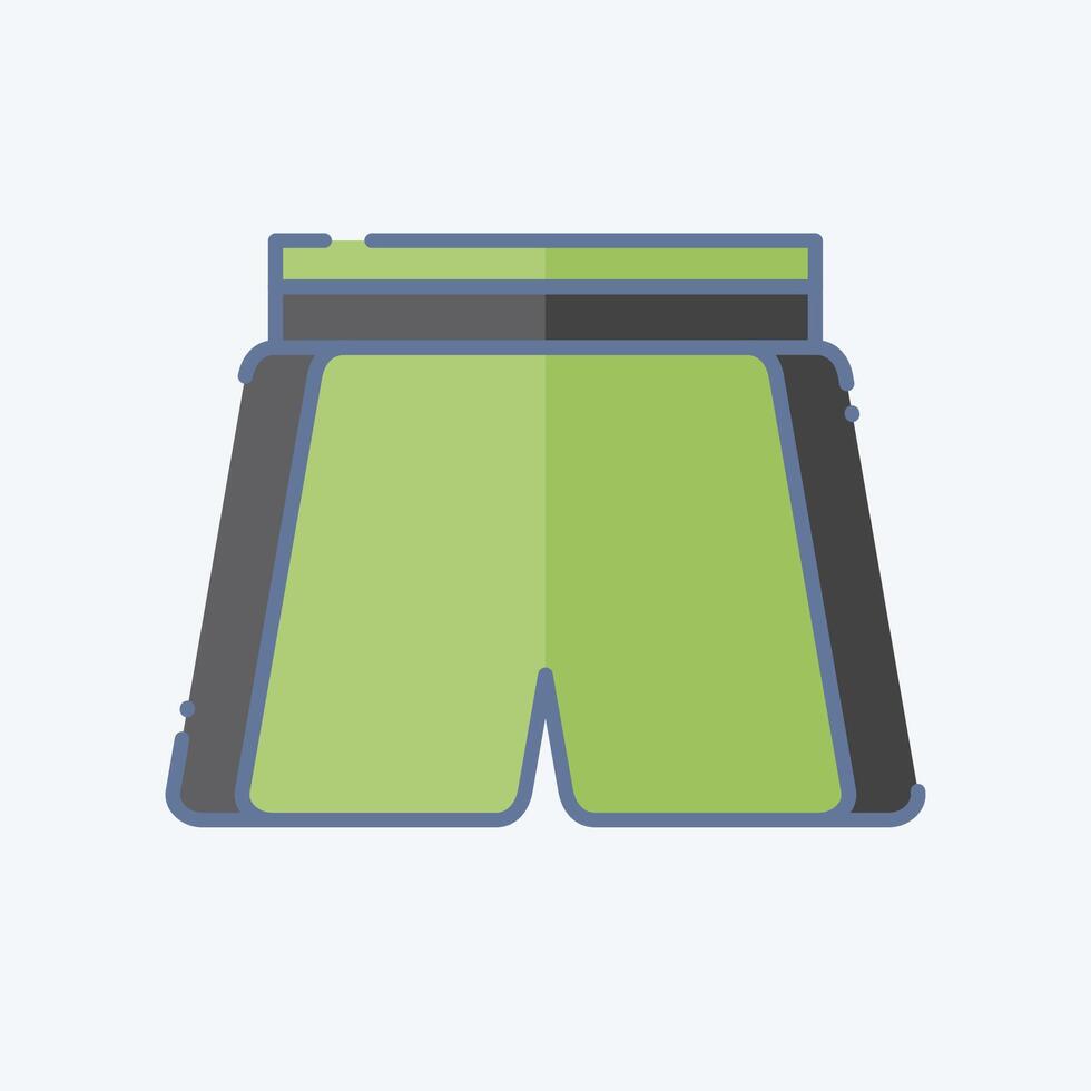 icona calcio i pantaloni. relazionato per calcio simbolo. scarabocchio stile. semplice design illustrazione vettore