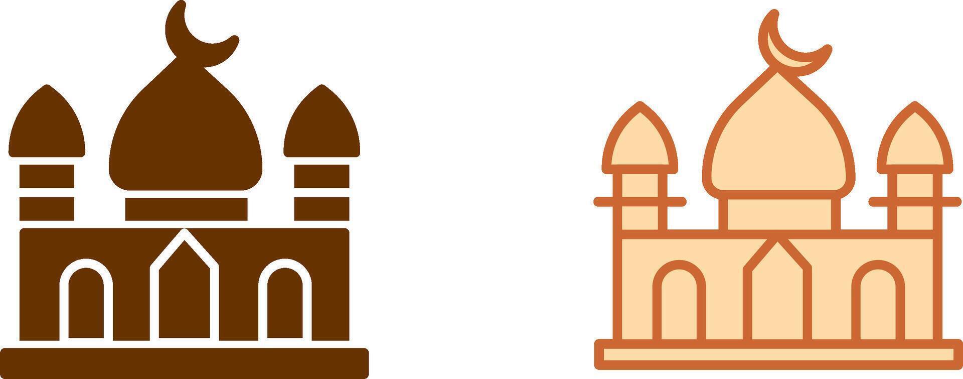 moschea icona design vettore