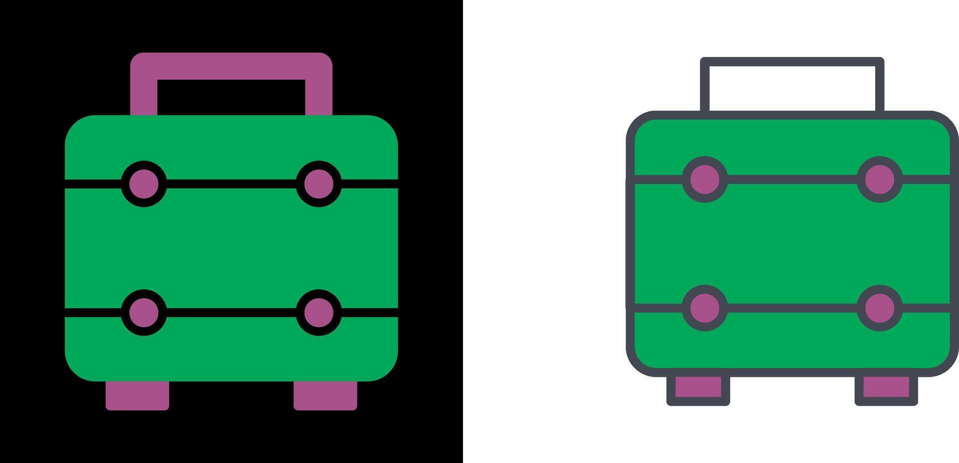 valigia icona design vettore
