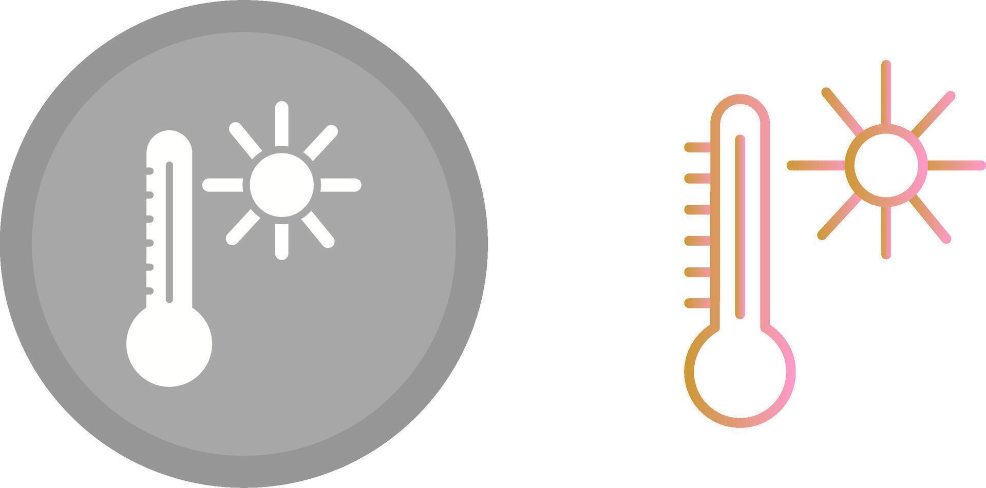 temperatura icona design vettore