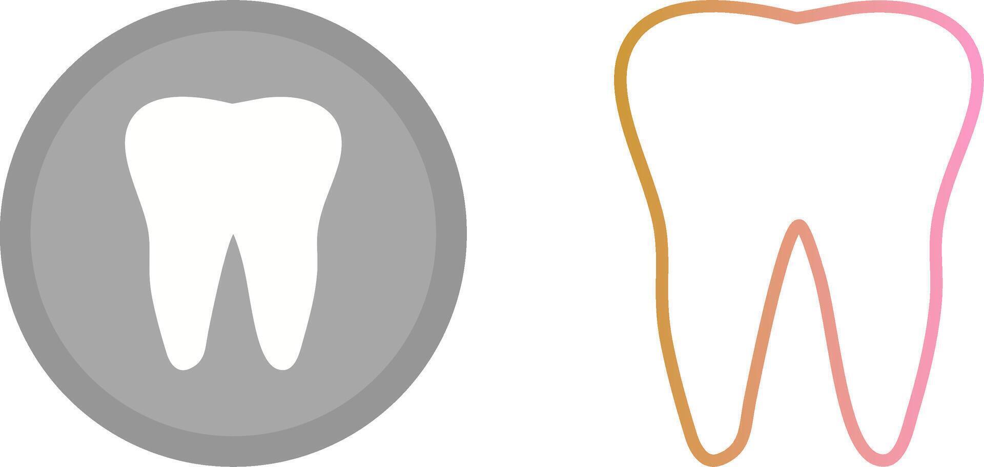 dente icona design vettore