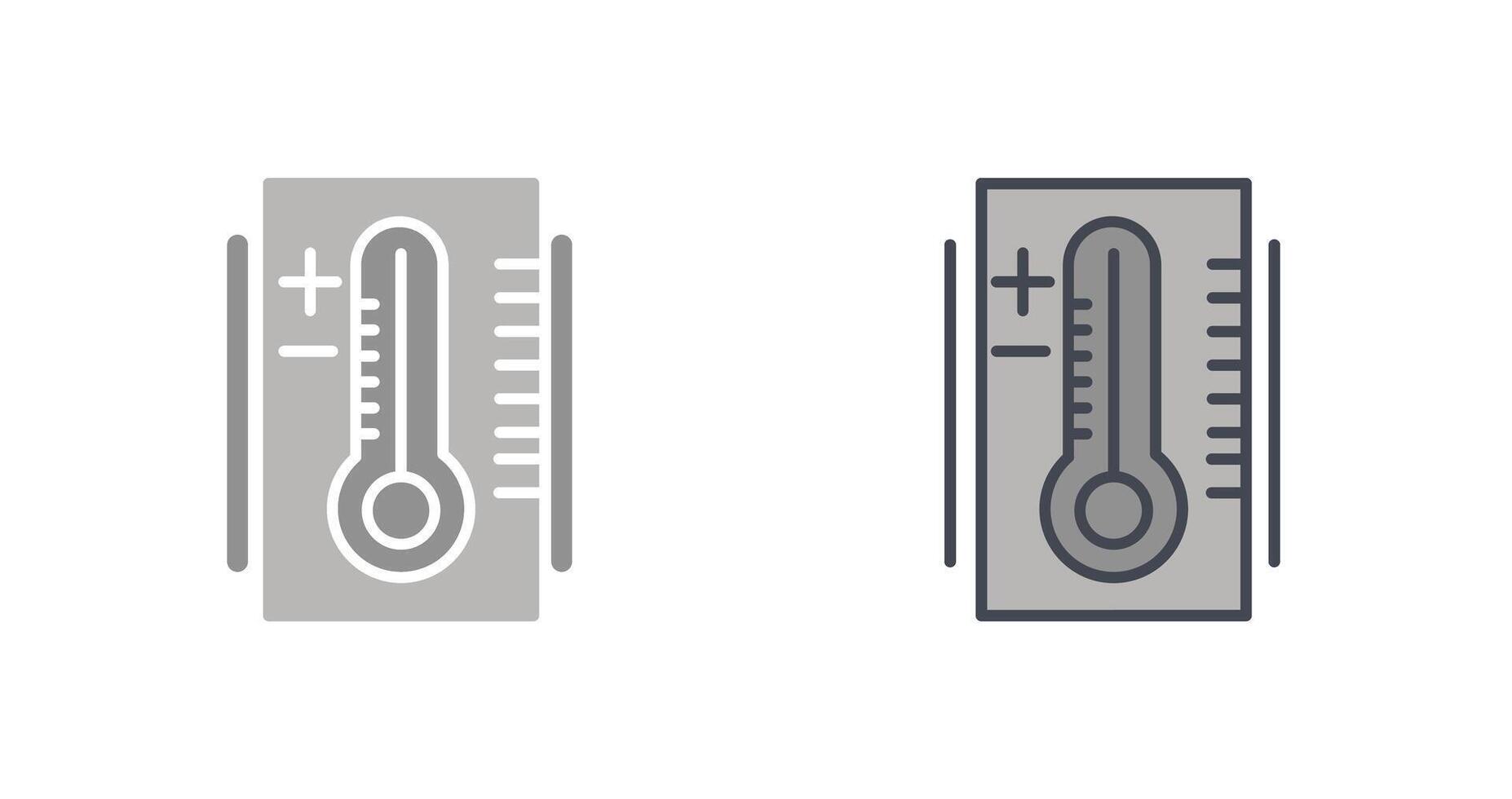 termometro icona design vettore