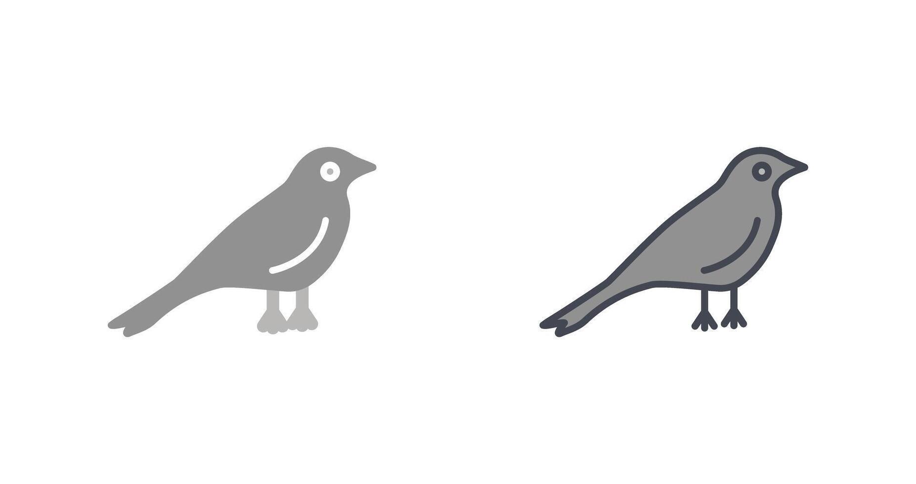 disegno dell'icona dell'uccello vettore