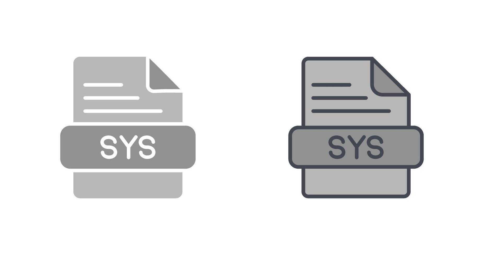 SYS icona design vettore