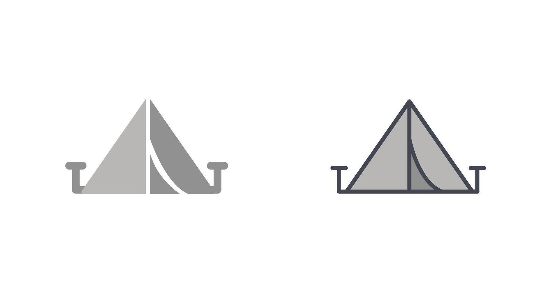 tenda icona design vettore