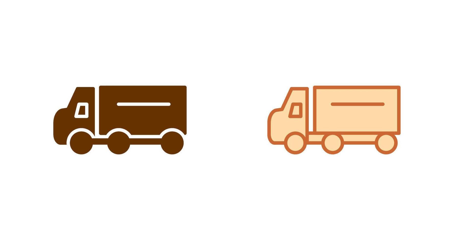 disegno dell'icona del camion vettore