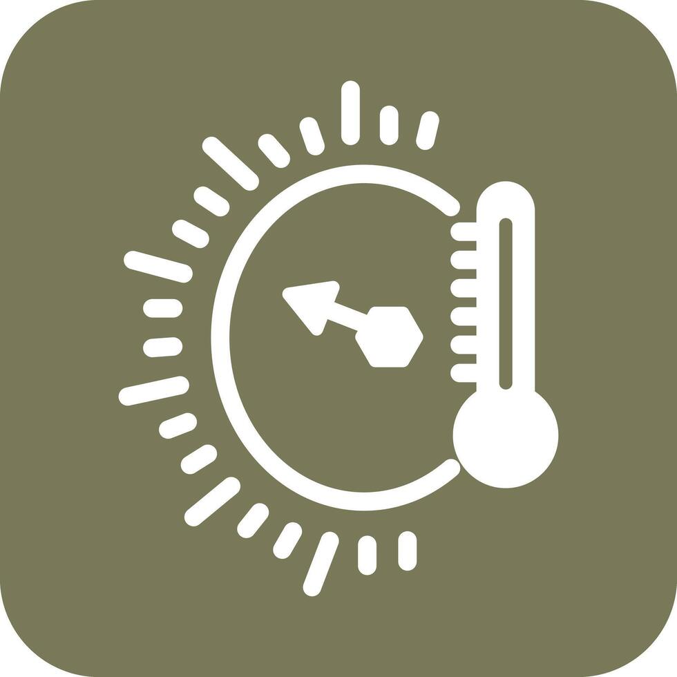 temperatura indicatore icona vettore