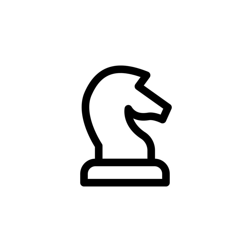strategia icona design illustrazione vettoriale con simbolo scacchi, gioco, cavallo, pianificazione per attività pubblicitarie