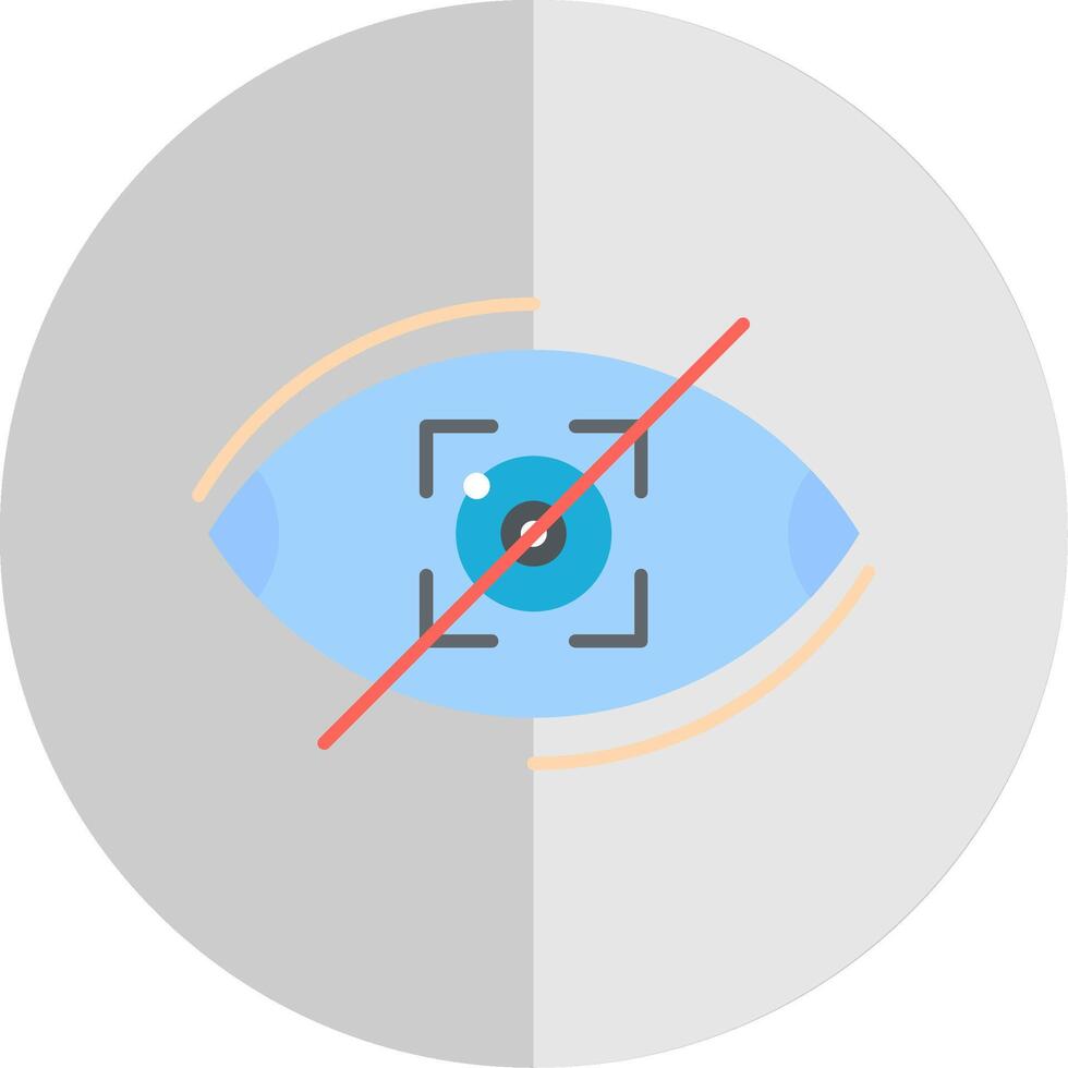 visibilità via piatto scala icona vettore