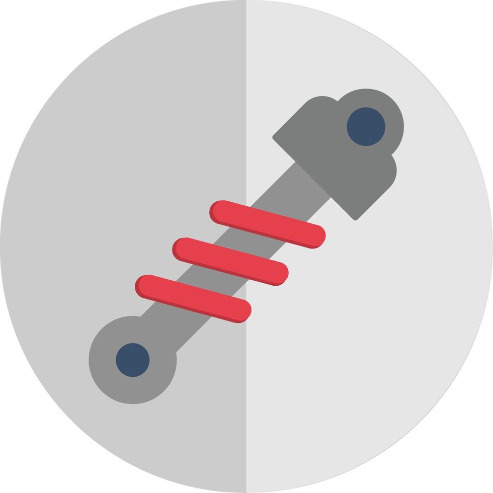 shock assorbitore piatto scala icona vettore