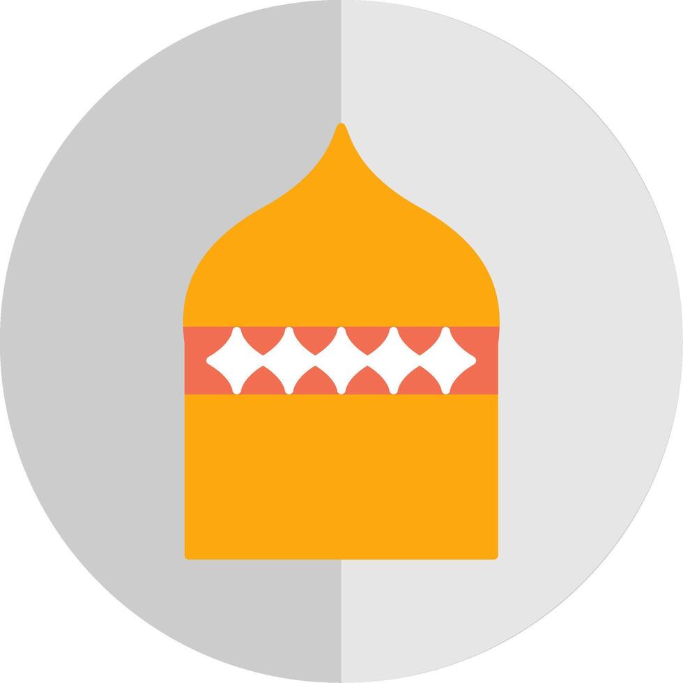 islamico architettura piatto scala icona vettore