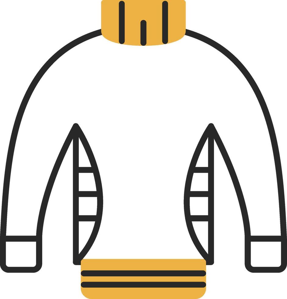 maglione spellato pieno icona vettore