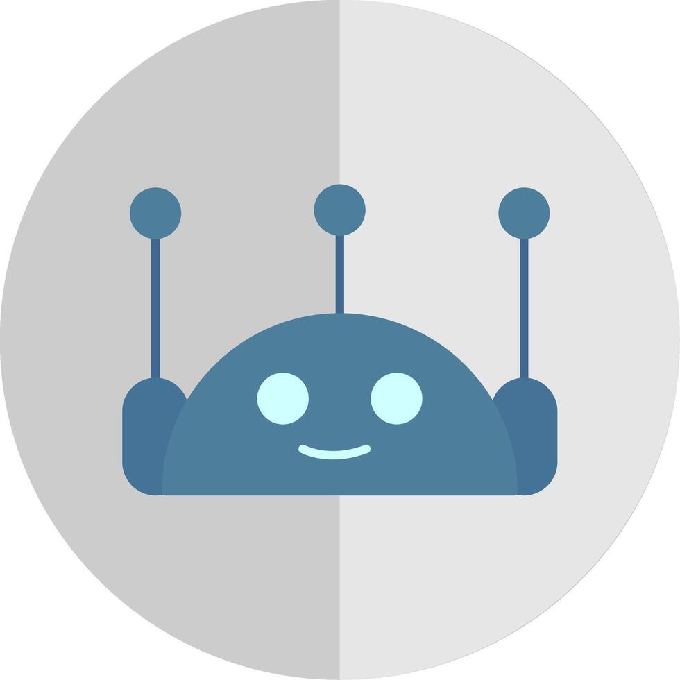 chatbot piatto scala icona vettore