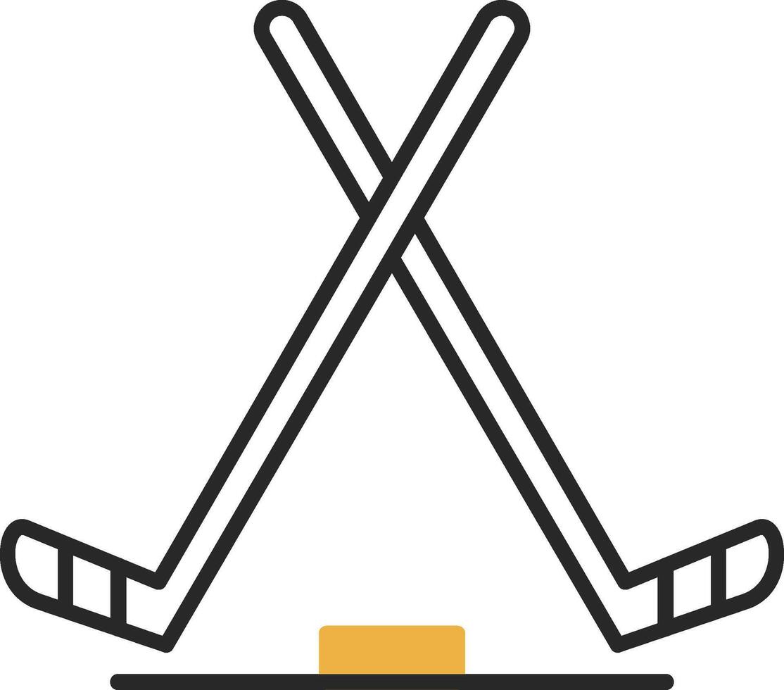 ghiaccio hockey spellato pieno icona vettore